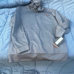 NWT &LORE Fleece Hoodie Discover Your Best Life Pearl Blue Size Large